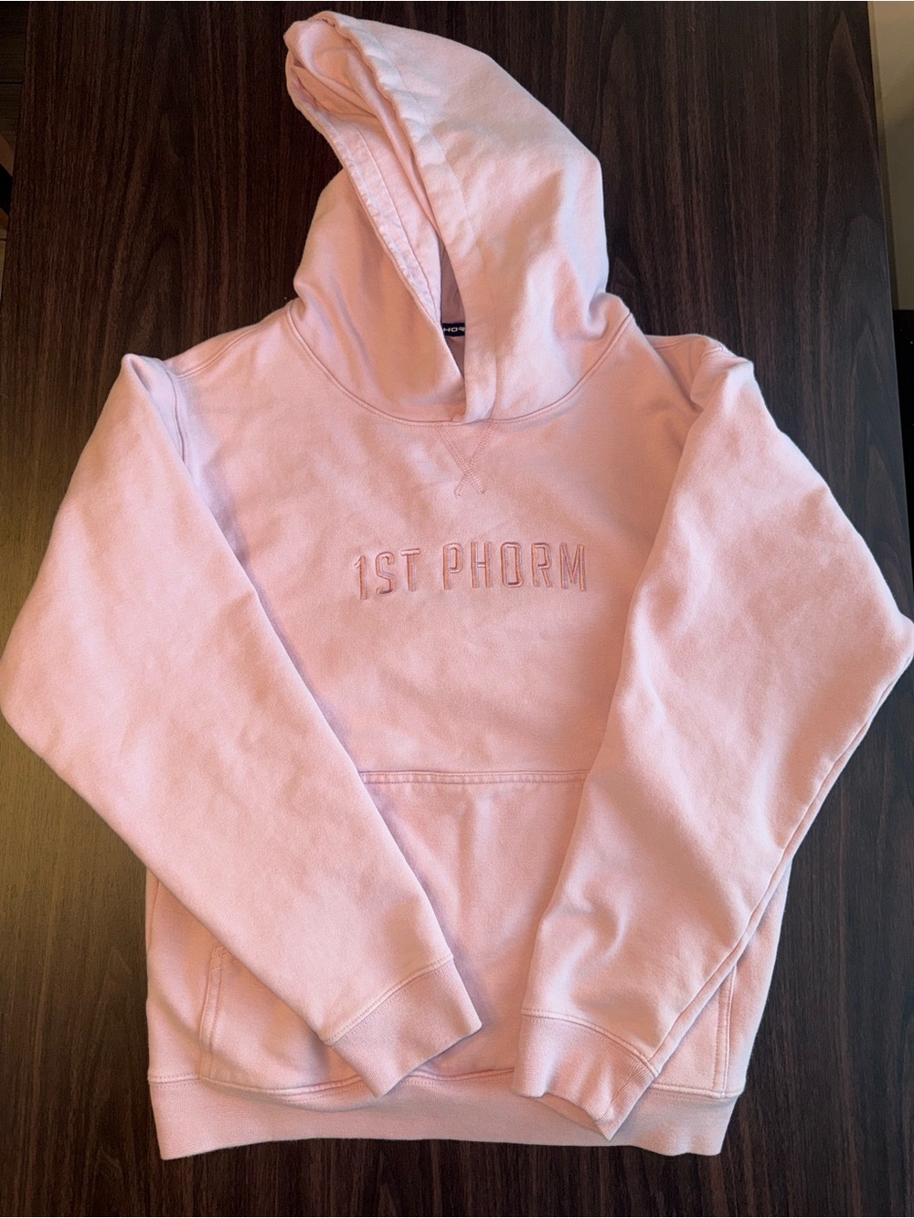 1st Phorm Women's Pink Embroidered Logo Hoodie